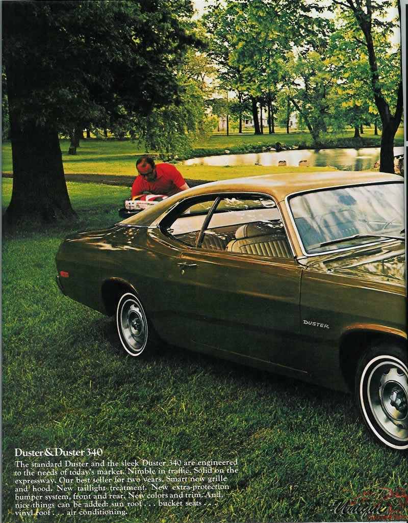 1973 Plymouth Duster, Valiant and Barracuda Brochure Page 11